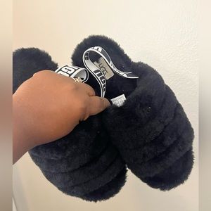 Black Ugg slippers